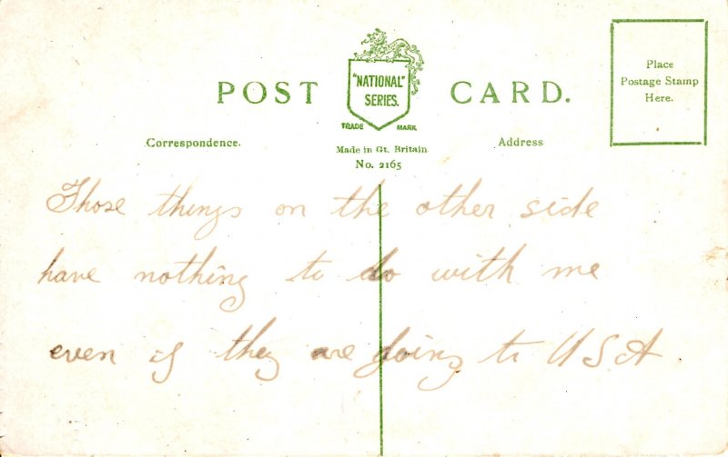 Romance - Entering the United States - Wedding Couple - c1908