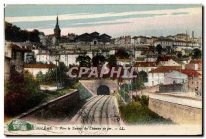 Old Postcard Angouleme To The Tunnel path ter