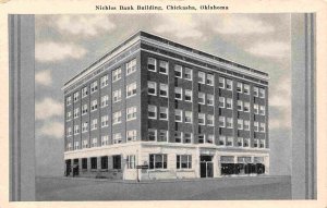 Nichlos Bank Building Chickasha Oklahoma postcard
