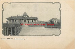 KY, Middlesboro, Kentucky, Union Railroad Depot, Train Station, UDB
