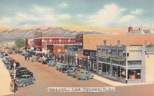 Postcard Main st Las Cruces New Mexico