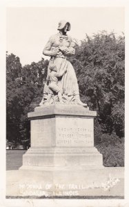 Illinois Vandalia Madonna Of The Trail Monument Real Photo