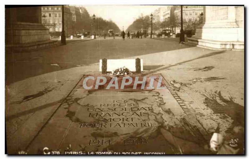 Old Postcard Paris Tomb of the Unknown Soldier Army