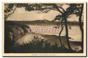 Old Postcard Paimpol The Beach Guilben