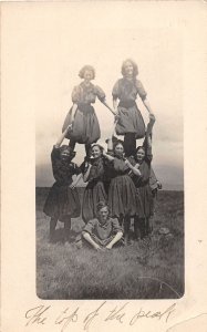 J45/ Corvallis Oregon RPPC Postcard c1911 Gymnastics Cheerleading 95