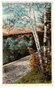 Postcard BUILDING SCENE Lake Placid New York NY AR9194