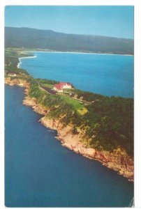 Keltic Lodge, Cape Breton National Park, Nova Scotia, 1969 Aerial View Postcard