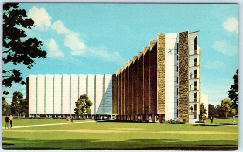 TULSA, Oklahoma  OK   ORAL ROBERTS UNIVERSITY Student Dormitory c1960s  Postcard