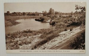 Postcard Golden Sands Galien River New Buffalo Michigan Unposted 15