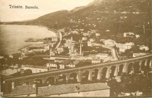 Italy Trieste Barcola viaduct coast panorama