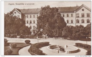 RP:Zagreb , Sveuciliste L'universite , Croatia , PU-1926