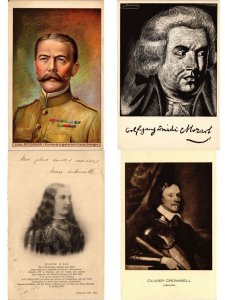 FAMOUS PEOPLE HISTORY Royalty 94 Vintage Postcards pre-1940 (L6570)