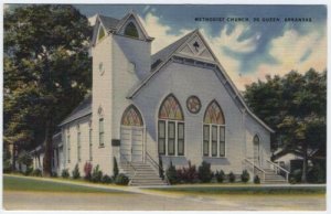 De Queen, Arkansas,  Early View of The Methodist Church 