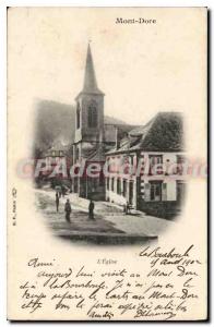 Old Postcard Mont Dore Church