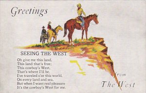 Greetings From The West Painting by Cowboy Artist By L H Dude Larsen