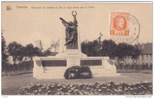 Monument Aux Soldats Du 23e De Ligne Morts Pour La Patrie, Ostende (West Flan...