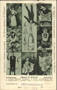 German Circus Act? Performers Modern Dance Acrobats HANNY & ANDREE PC