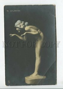 444252 Raphael KIRCHNER Nude Sylphide spirit ART NOUVEAU Vintage TUCK #285