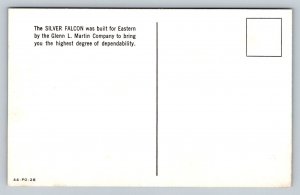 Eastern Air Lines   Silver Falcon Airliner  Postcard