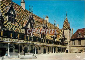 Postcard Modern Beaune Court of Honor of the Hotel Dieu of Wonder art Flemish...