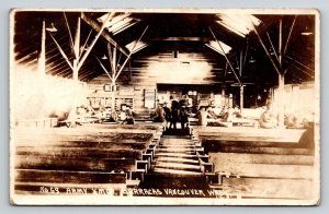 RPPC  US Army  Barracks  Vancouver  Washington     Postcard