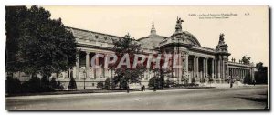 Postcard Old Large Format Paris Grand Palais Champs Elysees 28.5 * 11 cm