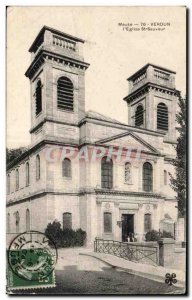 Old Postcard Verdun Meuse Church St Savior