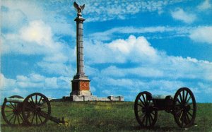 Civil War, Antietam Battlefield Memorial,  New York Soldiers, Old Postcard