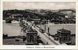 Hungary Budapest Latkep a Margit Hiddal Vintage Postcard C099