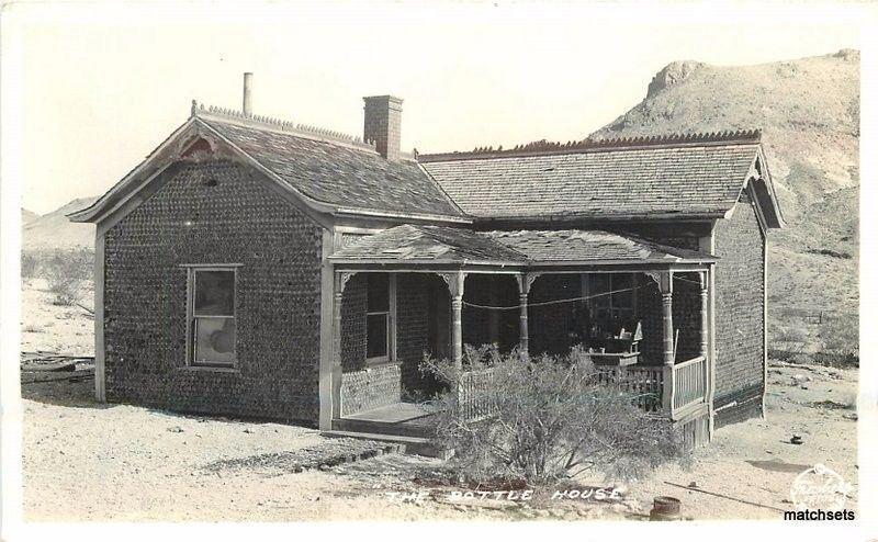 1930s The Bottle House Tonopah Nevada Frasher RPPC Real Photo postcard 6823