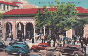 Florida St Petersburg Busy Day At The Open Air Post Office