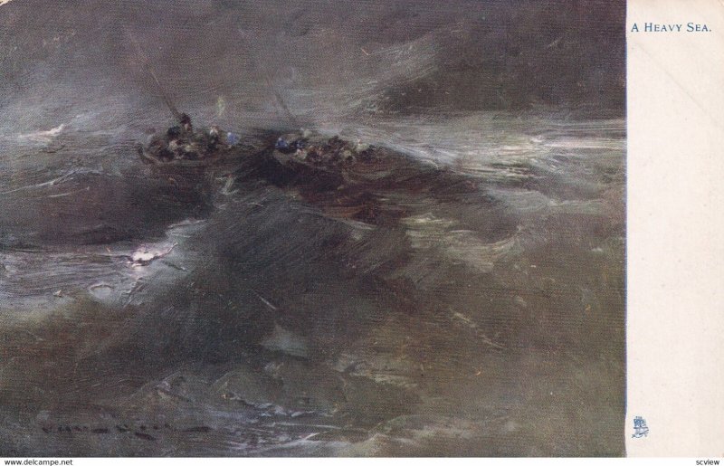 A Heavy Sea, 1900-1910s; TUCK 7342