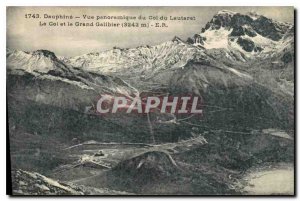Old Postcard Dauphine Panoramic view of the Lautaret Pass and the Grand Galib...