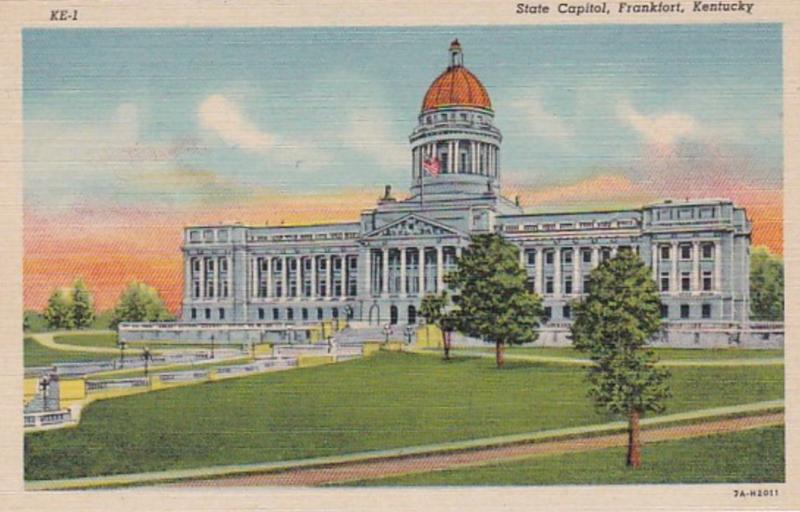 Kentucky Frankfort State Capitol Building Curteich