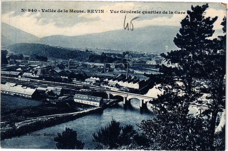 CPA REVIN - Vue générale quartier de la Gare (135540)