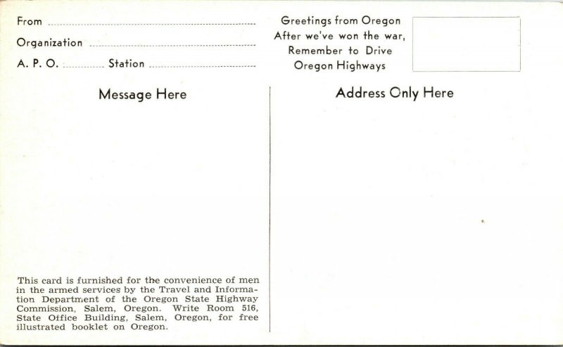 LOT OF 6 Oregon OR Columbia River Highway OCEAN Postcard Old UNPOSTED Vintage PC