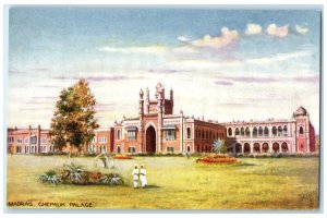 c1910 Madras Chepauk Palace Chennai India Unposted Oilette Tuck Art Postcard