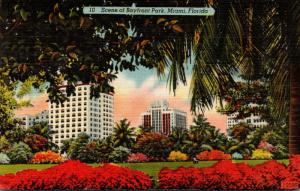 Florida Miami Scene Of Bayfront Park 1946