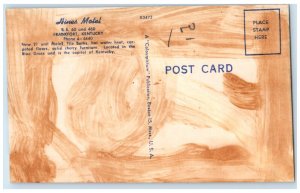 c1940 Hines Motel Exterior Building Blue Grass Inn Frankfort Kentucky Postcard