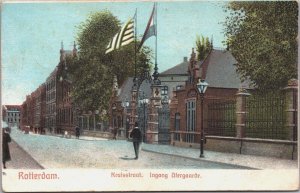 Netherlands Rotterdam Kruisstraat Ingang Diergaarde Zoo Vintage Postcard 04.95