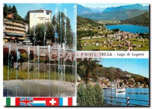 Postcard Modern Ponte Tresa Lake Lugano