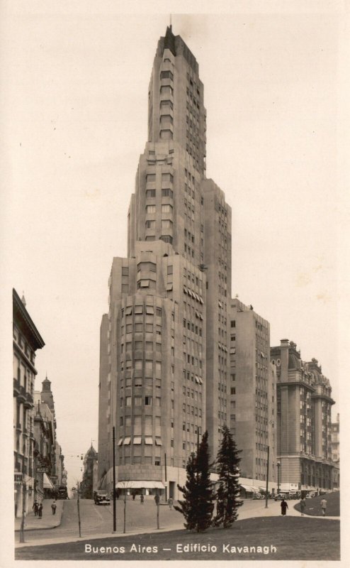 Vintage Postcard 1910's Buenos Aires Edificio Kavanagh Historic Site Building