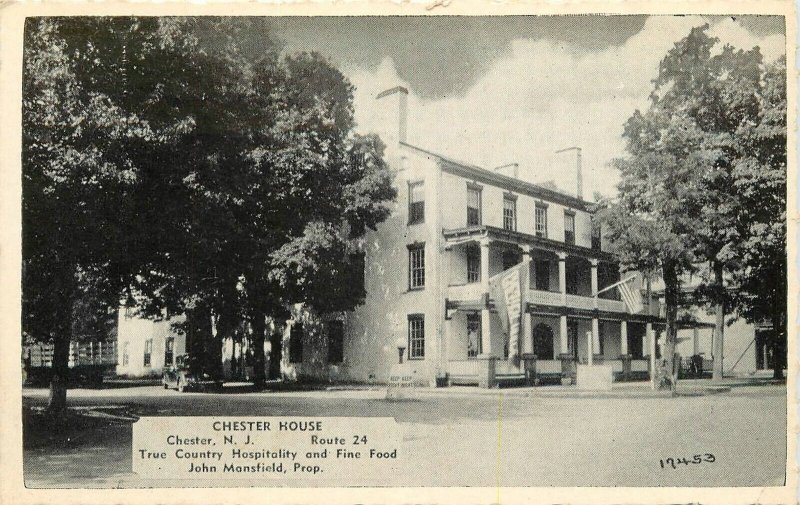 Postcard New Jersey Chester House Restaurant Bresnahan Dexter 23-3373