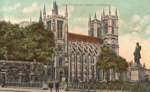 Vintage Postcard Westminster Abbey Collegiate Church Saint Peter London England