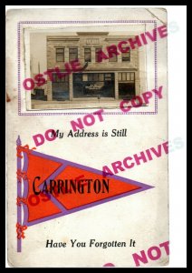 Carrington NORTH DAKOTA RPPC 1913 U.S. POST OFFICE General Store MAIN STREET