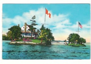 Zavikon Island, Thousand Islands, Ontario, Vintage 1975 Chrome Postcard