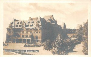 RPPC MANOIR RICHELIEU MURRAY BAY CANADA REAL PHOTO POSTCARD (c. 1920s)