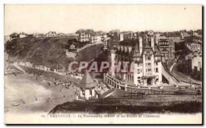 Old Postcard The Normandy Hotel and Granville Roads Coutances