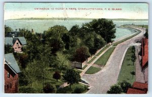 Entrance Victoria Park CHARLOTTETOWN Prince Edward Island CANADA 1908 Postcard