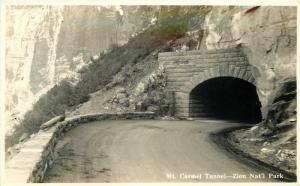 1940s Utah Union Pacific Railroad Mt Carmel Tunnel Zion RPPC real photo 8410